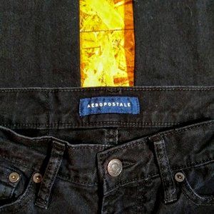 *AEROPOSTALE MEN*SKINNY BLACK JEAN*MEN/JUNIOR SIZE 27/28 *